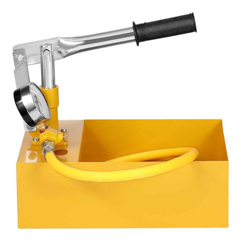 Hydraulinen manuaalinen painekoepumppu 25 bar 5 L säiliö 1 m letku