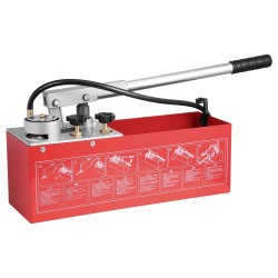 Hydraulinen manuaalinen painekoepumppu 10 litran vesisäiliöllä 25 barin maksimipaineella 1 4 metrin letkulla