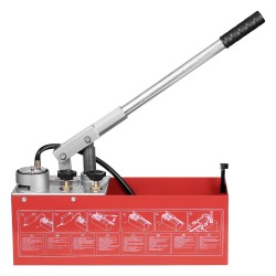 Hydraulinen manuaalinen painekoepumppu 10 litran vesisäiliöllä 25 barin maksimipaineella 1,4 metrin letkulla