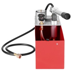 Hydraulinen manuaalinen painekoepumppu 10 litran vesisäiliöllä 25 barin maksimipaineella 1,4 metrin letkulla