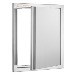 Ulkokeittiön ruostumaton teräs huolto-ovi 457x533 mm upotettu kahva