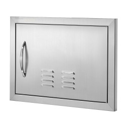 Ulkokeittiön ovi ruostumattomasta teräksestä 508x356 mm upotettava kahvalla