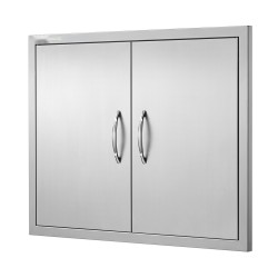 Kaksoisovi ulkokeittiöön ruostumatonta terästä 787x609 mm ulkokaappeihin
