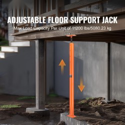 Teräksinen teleskooppinen lattiatunkki korkeus 137–381 cm kantavuus 5080 kg väliaikaiseen tukeen