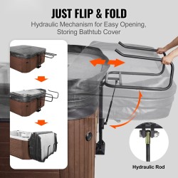 Kylpytynnyrin kannennostin hydraulinen alumiini säädettävä korkeus 841–1049 mm leveys 1349–2350 mm