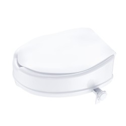 Korotettu wc istuin 100 mm korotus PP muovi 136 kg kantavuus yleismallinen sisältää wc istuinkannen