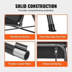 2-paikkainen ulkokeinu seosteräsrunko Oxford-kangasilla säädettävällä katoksella musta