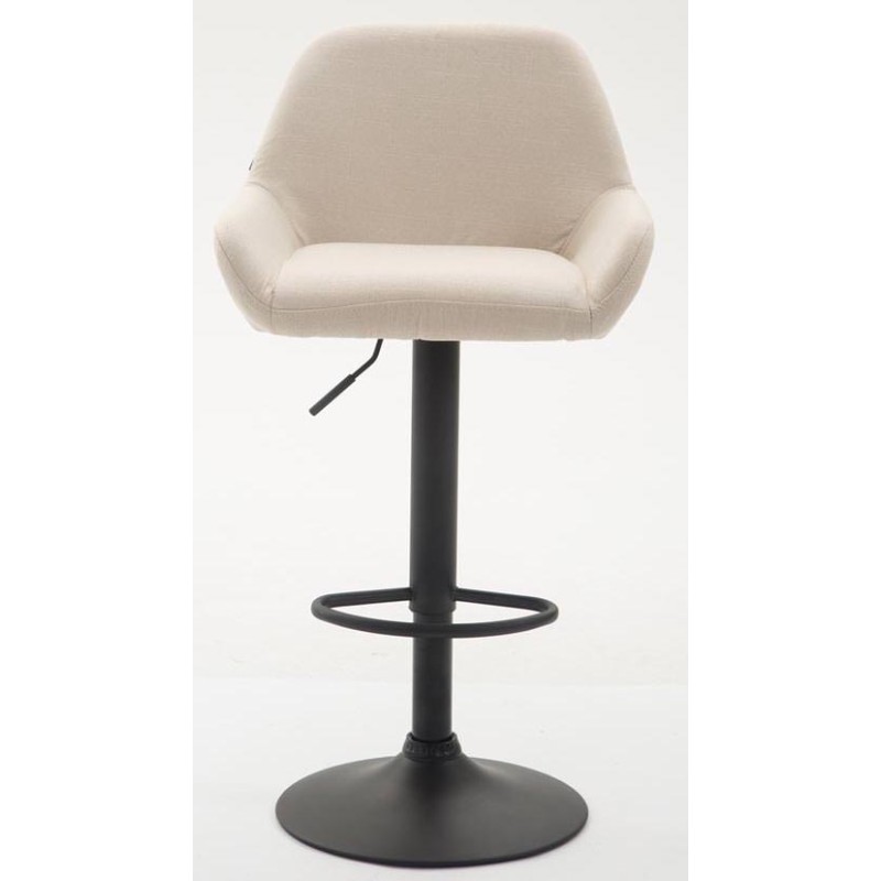 Säädettävä Braga-baarituolisetti kankaalla, 2 kpl, mattamusta runko