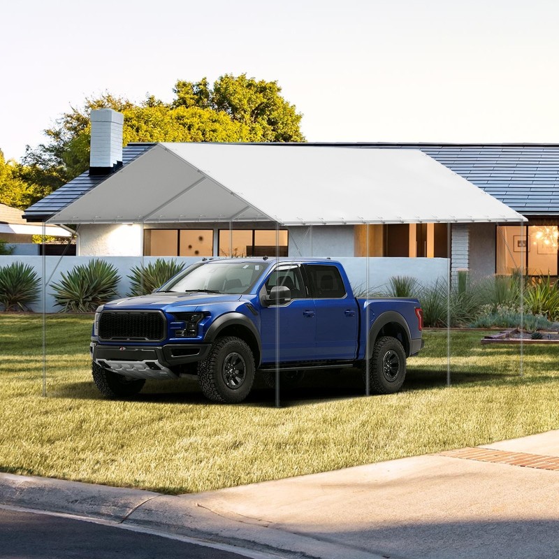 Autokatoksen katospeite 6000x3300 mm 210g PE-kangas vedenpitävä UV-suojattu