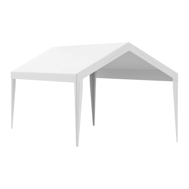 Autoteltan katospeite 6100 x 3040 mm PE-muovikudottu 210 g valkoinen