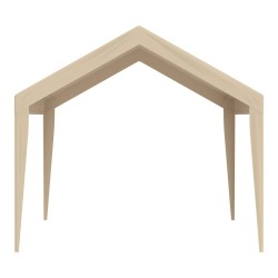 Autokatoksen kattokangas polyeteenikangas 6100 x 3040 mm vedenpitävä aurinkosuojattu beige