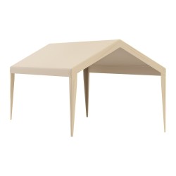 Autokatoksen kattokangas polyeteenikangas 6100 x 3040 mm vedenpitävä aurinkosuojattu beige