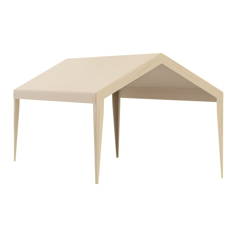 Autokatoksen kattokangas polyeteenikangas 6100 x 3040 mm vedenpitävä aurinkosuojattu beige