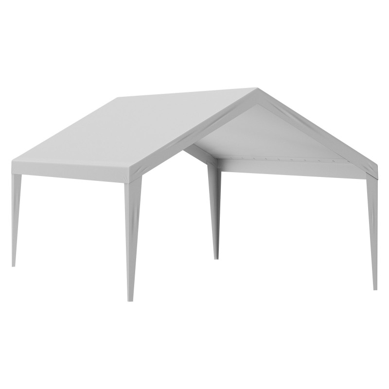 Autokatoksen katospeite PE-muovikangas 6100×3940 mm vesitiivis UV-suojattu harmaa