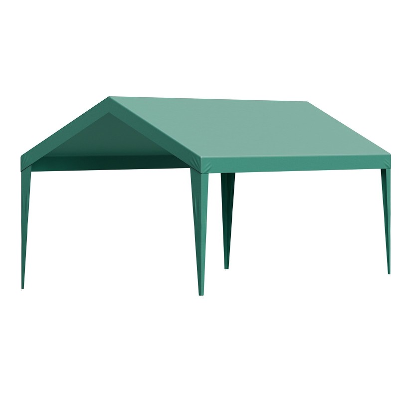 Autokatoksen kattopeite 3 x 6 m 210 g PE-kangas PU-pinnoite tummanvihreä