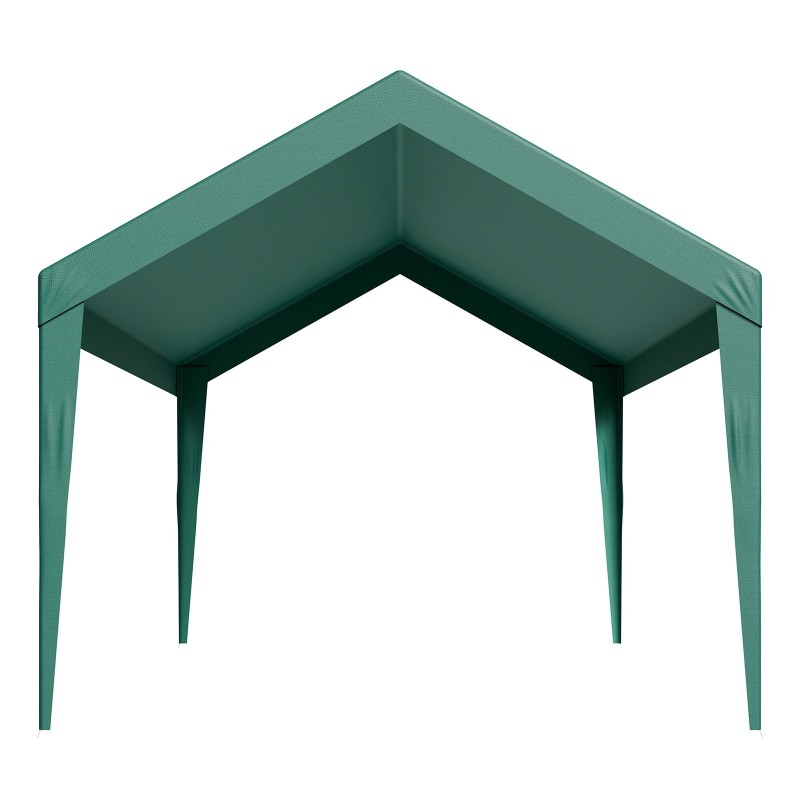 Autokatoksen kattopeite 3 x 6 m 210 g PE-kangas PU-pinnoite tummanvihreä