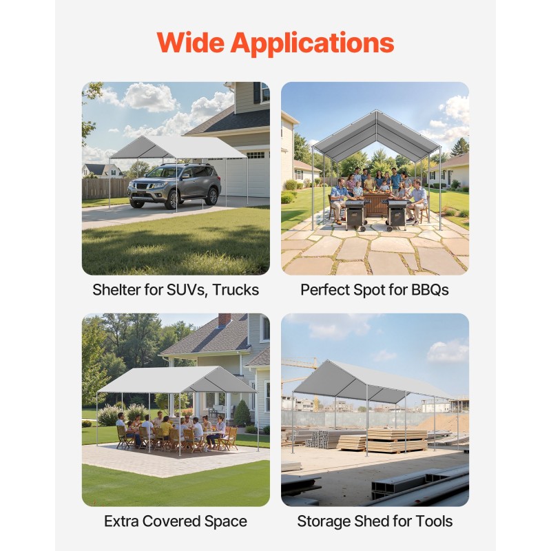 Autotelttapeite 210 g PE 3 x 6 m vedenpitävä UV-suojattu harmaa pallokuminyörit