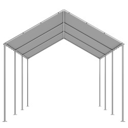 Autotelttapeite 210 g PE 3 x 6 m vedenpitävä UV-suojattu harmaa pallokuminyörit