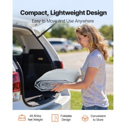 Autokatoksen vaihtopeite PE-kankainen 6,09 x 6,09 m sivuseinillä