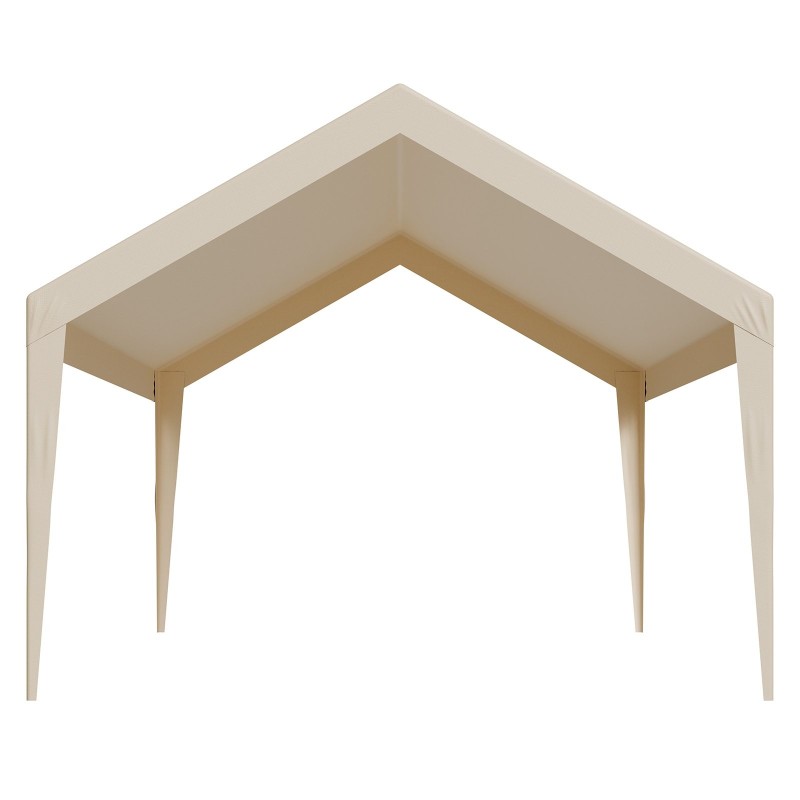 Autokatoksen vaihtopeite 210g PE-kudottu 3,6 x 6 m vedenpitävä UV-suojattu beige