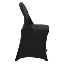 Tuolinsuojat joustava spandex kangas musta 100 kpl taitettaville tuoleille