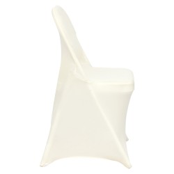 Taittotuolisuoja joustava spandex norsunluunvalkoinen 50 kpl konepestävä käsinojattomille