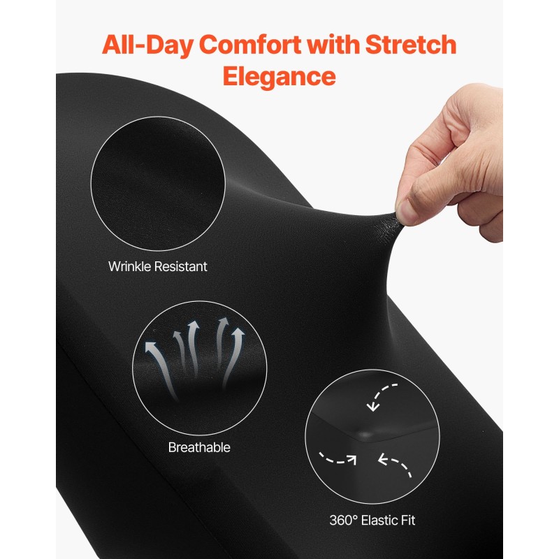 Tuolinpäälliset polyesteri spandex 30 kpl musta sopii tuoleille enintään 46x50x86 cm