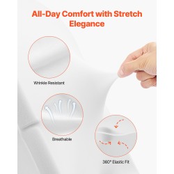 Tuolinpäälliset polyesteri-spandex valkoiset 30 kpl sopivat juhla- ja bankettituoleille