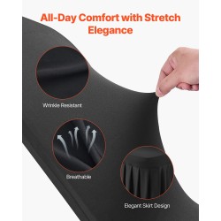 Tuolinpäälliset polyesteri spandex musta 30 kpl sopii tuoleille 510x450x950 mm