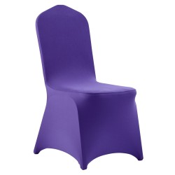Tuolinsuojukset polyesteri-elastaani 50 kpl violetti joustava tasapintaisille tuoleille 510x450x950 mm