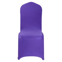 Tuolinsuojukset polyesteri-elastaani 50 kpl violetti joustava tasapintaisille tuoleille 510x450x950 mm