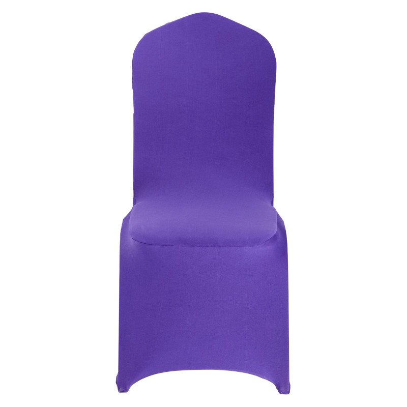 Tuolinsuojukset polyesteri-elastaani 50 kpl violetti joustava tasapintaisille tuoleille 510x450x950 mm