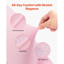 Tuolinpäälliset polyesteri elastaani 50 kpl pinkki sopii tuoleille enintään 45×46×77 cm