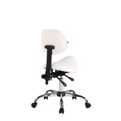 Ergonominen työjakkara selkänojalla lääkäreille ja kauneushoitoloihin