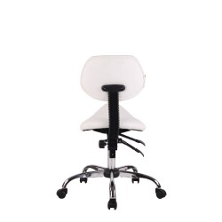 Ergonominen työjakkara selkänojalla lääkäreille ja kauneushoitoloihin