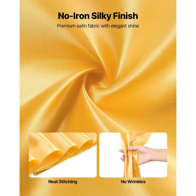 Tuolinauhat satiiniset kultaiset 17 x 275 cm 50 kpl häihin