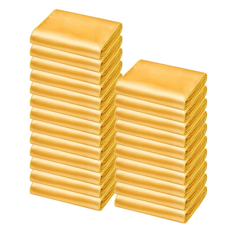 Tuolinauhat satiiniset kultaiset 17 x 275 cm 50 kpl häihin