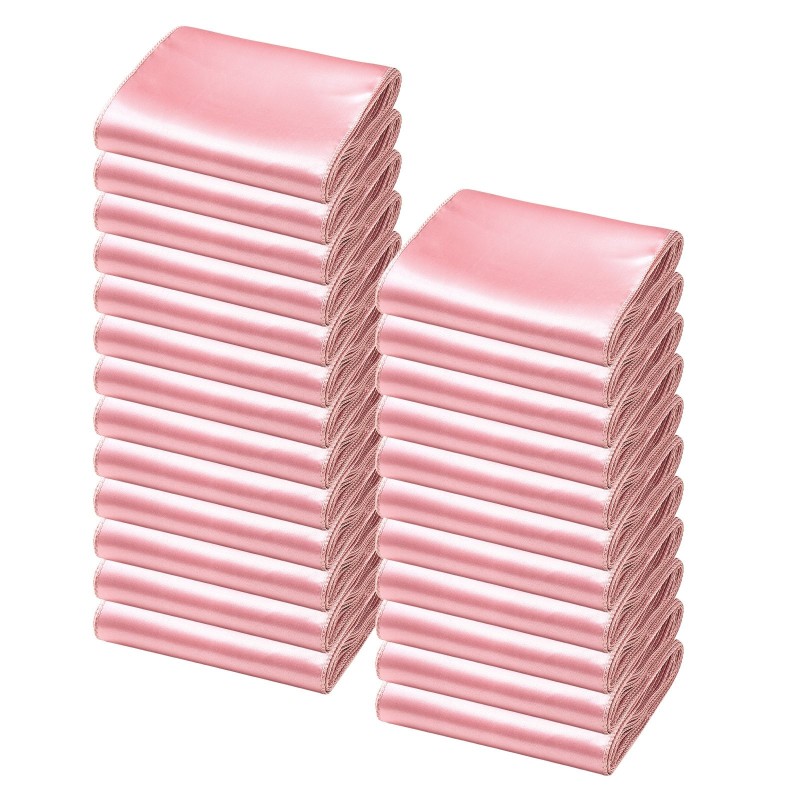 Satiininen tuolinauhapaketti 50 kappaletta 17 cm leveä 275 cm pitkä ruusukulta