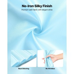 Satiiniset tuolinauhat 275x17 cm 100 kpl vaaleansininen juhliin