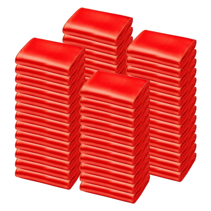 Satiiniset tuolinauhat 100 kpl 170 mm leveät 2750 mm pitkät punaiset