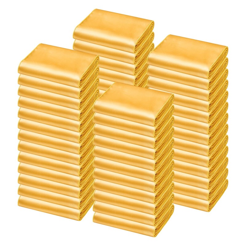 Satiiniset tuolinauhat 275 cm pitkät 17 cm leveät 100 kpl kulta häihin