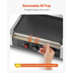 Sähköinen paninigrilli 2200W ruostumatonta terästä 34x23 cm emalipinta