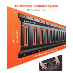 Teräksinen E-kiskosarja 610 mm 4 kpl 907 kg kantavuus perävaunuille ja pakettiautoihin