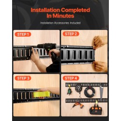 Teräksinen E-kiskosarja 610 mm 4 kpl 907 kg kantavuus perävaunuille ja pakettiautoihin