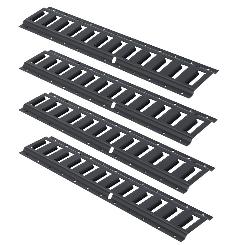 Teräksinen E-kiskosarja 610 mm 4 kpl 907 kg kantavuus perävaunuille ja pakettiautoihin