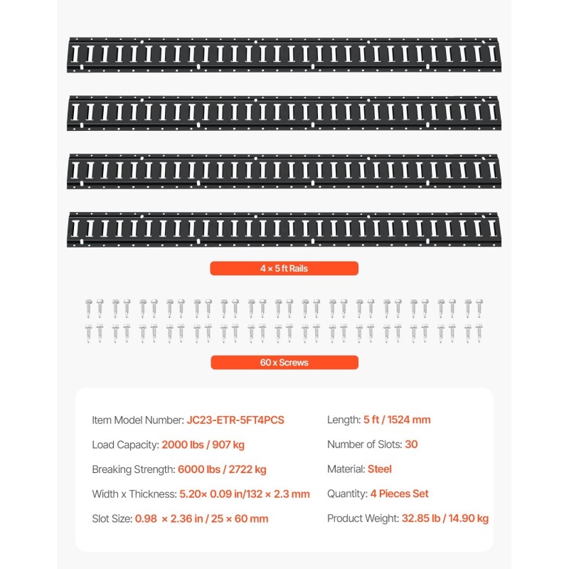 Sidontakiskosarja ruostumaton teräs 1524 mm 4 kpl kantavuus 907 kg