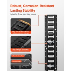 Sidontakiskosarja teräs 4 kpl 1524 mm 907 kg moottoripyörien ja polkupyörien kiinnitykseen