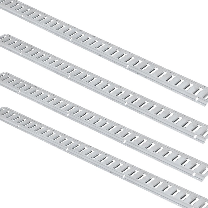 E-track kiinnityskiskosarja teräs 1524 mm sisältää 8 kiskoa 8 O-rengasta 8 D-rengasta