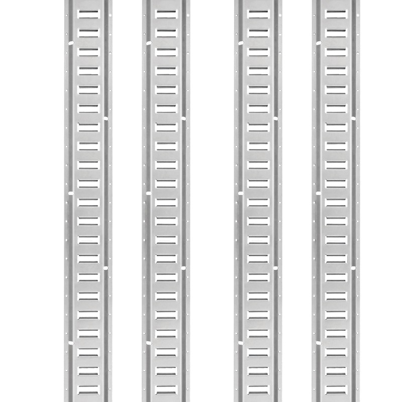 E-track kiinnityskiskosarja teräs 1524 mm sisältää 8 kiskoa 8 O-rengasta 8 D-rengasta