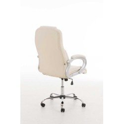 Ergonominen toimistotuoli säädettävällä korkeudella ja keinonahkapäällysteellä